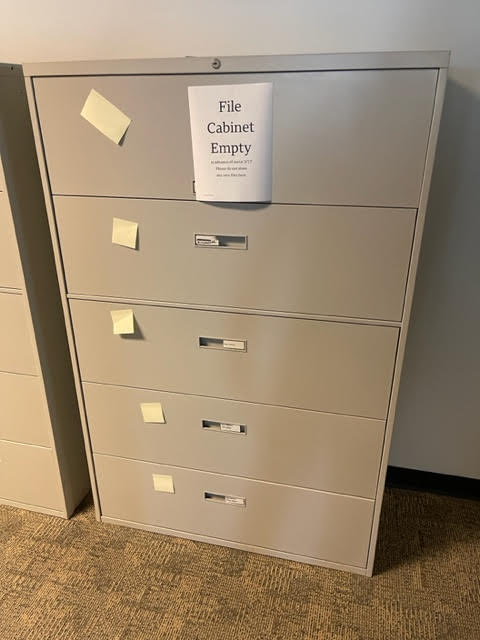  5 DRAWER FILING CABINET 