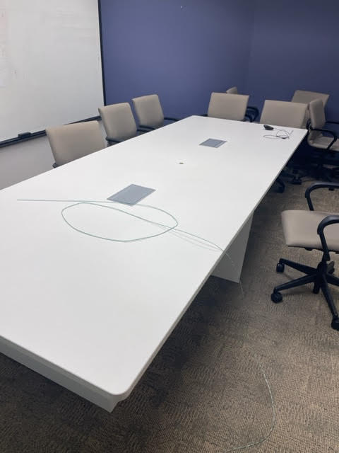 12’ WHITE CONF TABLE 