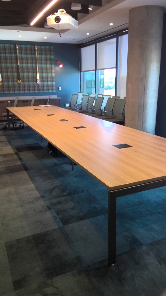 Conference table, 21x7'