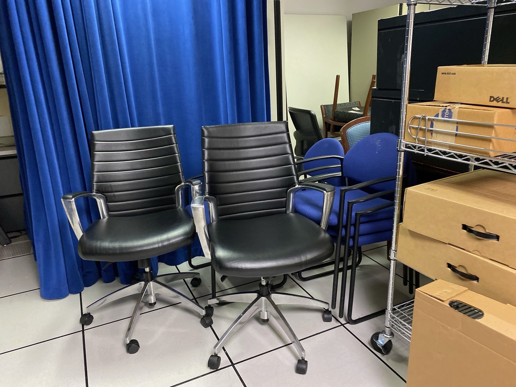 Black Leather Task Chair