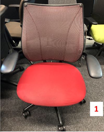 Red Task Chair - With Arms