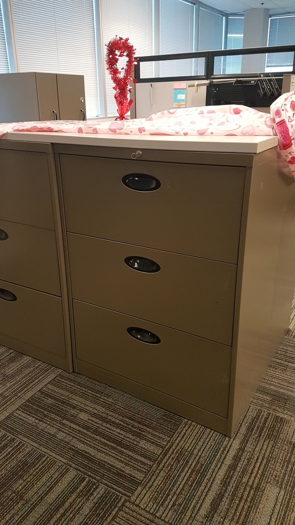 Filing Cabinet 3 drawers - metal