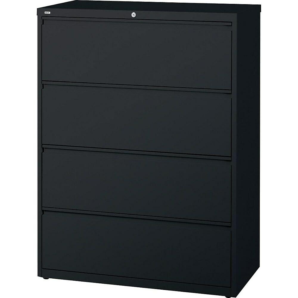 Black 4 Drawer Lateral Filing Cabinet (item represented by image)