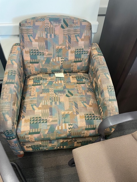 Patterned Lounge Chair