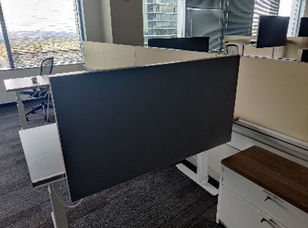 Screen, desk-attached