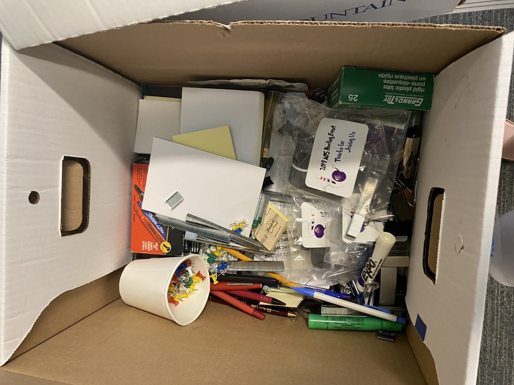 Box of Office Supplies