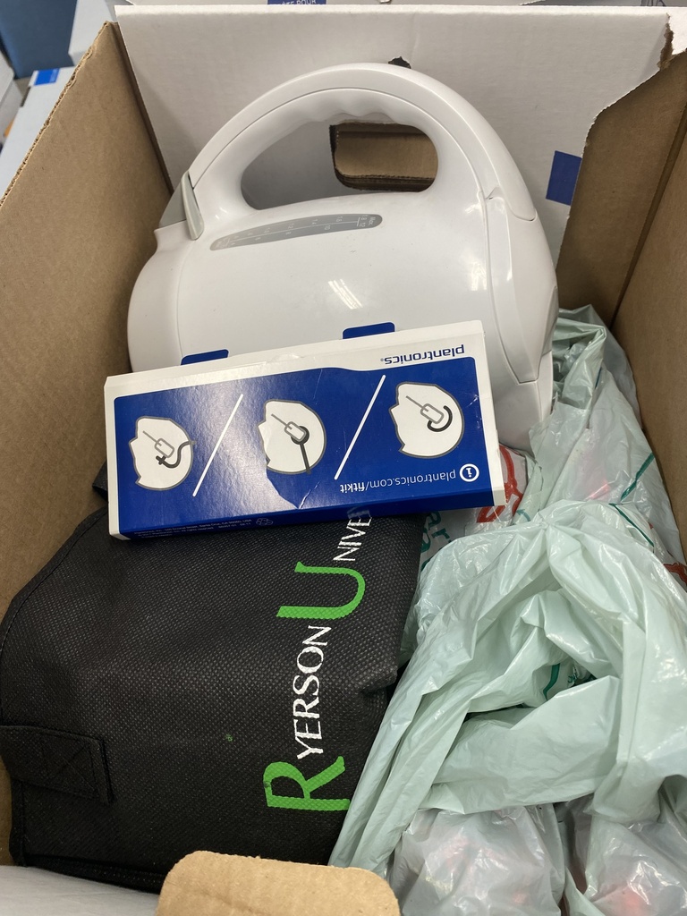 Box with Kettle and Misc. Items