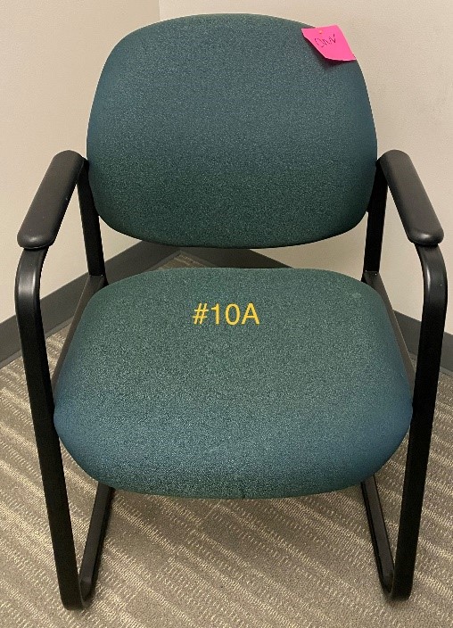 Side Chair w/ black frame, arms