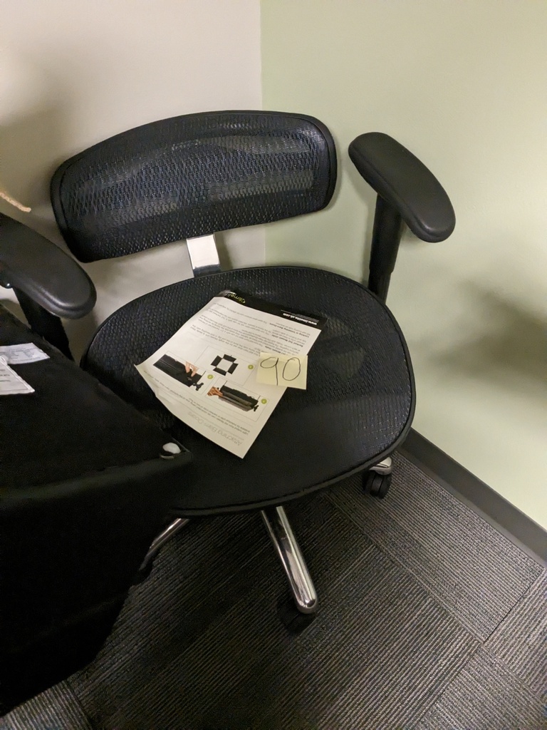 swivel task chair, mesh back, mesh chair, adjustable arms