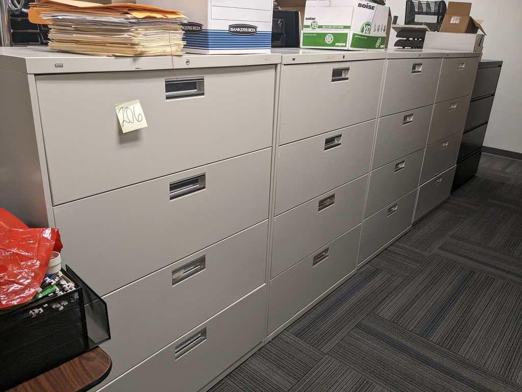 Hon 4 high lateral file - white color