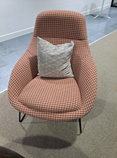 Chair, NaughtOne Always, Orange and Brown Check