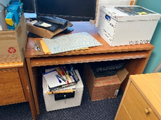 Wooden Desk, 43x27x27"