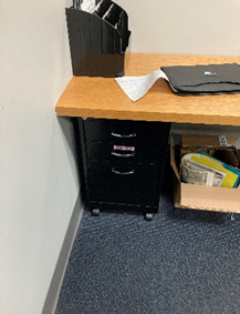 Black Metal Pedestal, 20x15x27"