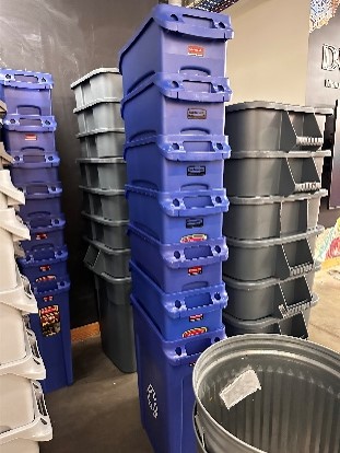 Rectangular Medium Trash Bins