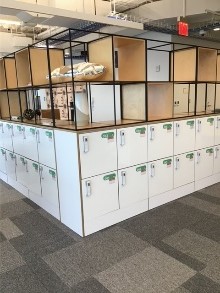 Lockers with Shelves