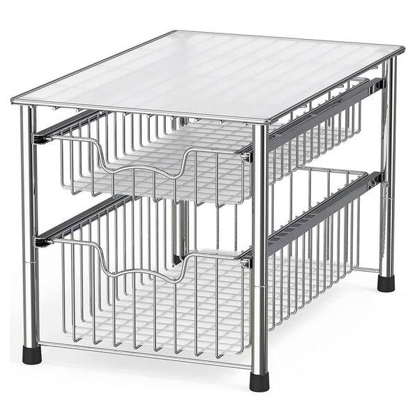 Box of wire drawer organizers