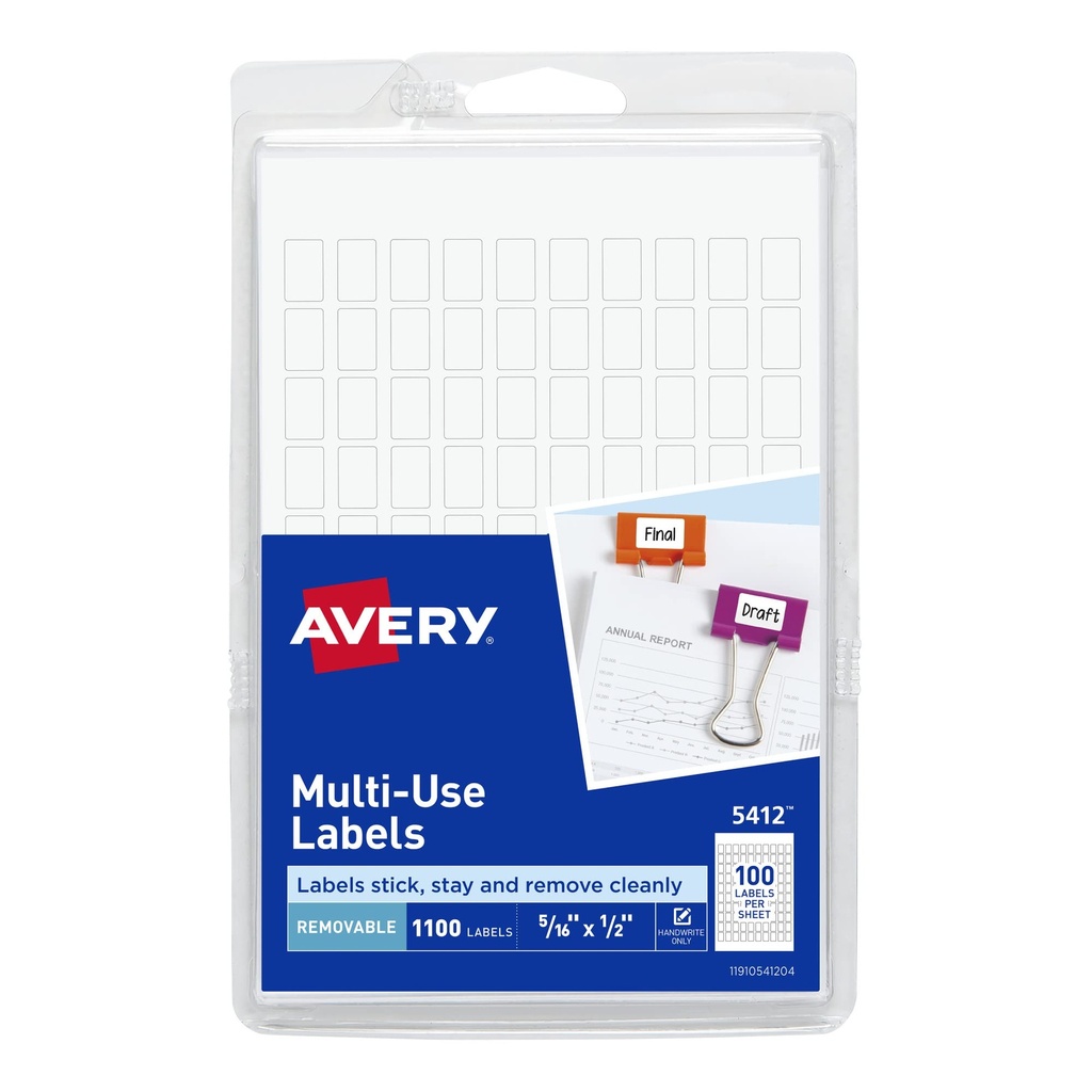 Pack of misc. Avery labels