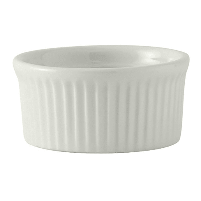 White Ceramic Ramekin, 5"