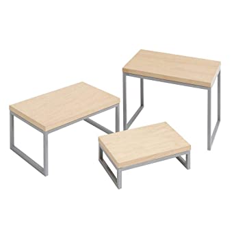 Metal and Wood Riser, 4 inch