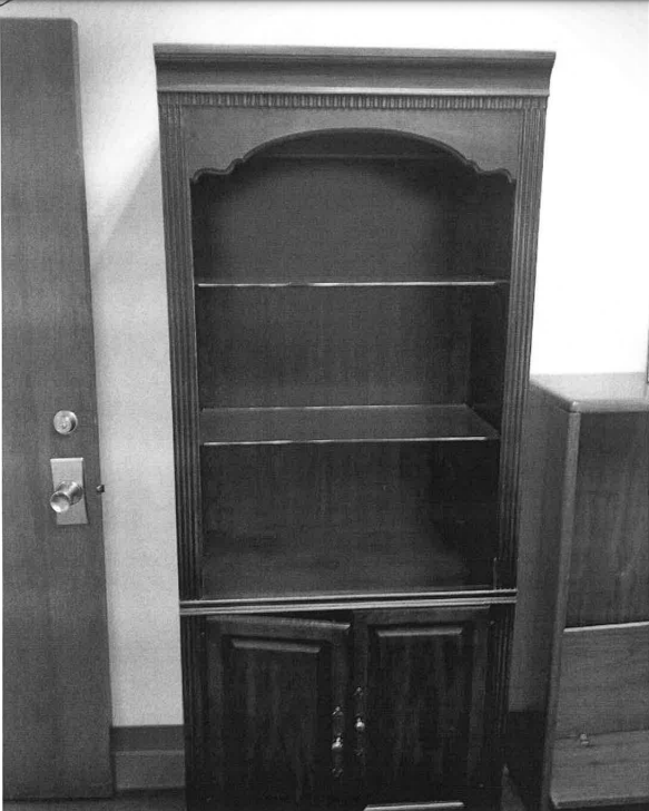 Bookcase Cabinet - Glass Shelves