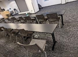 Table, Folding, Black, 29" x 60" x 18"