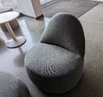 Chair, Lounge, Grey, 32" x 33" 32"