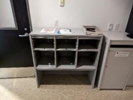 Shelving Unit, Grey, 42" x 42.5" x 17"