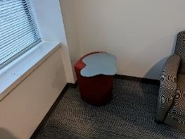 Table, Laptop, Red/Black, 19" x 18" x 20"