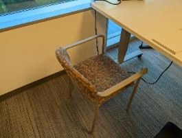 Chair, Guest, Brown, 18" x 21" x 31"