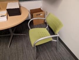 Chair, Guest, Green, 22" x 18" x 30"