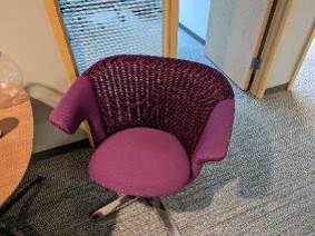Chair, Lounge, Purple, 32" x 25" x 31"