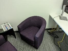 Chair, Lounge, Purple, 29" x 29" x 29"