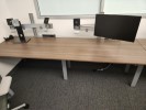 Desk, Straight, Brown, 96" x 32" x 29"