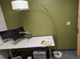 Lamp, Floor, Marble Base