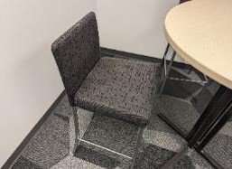 Stool, Grey,  18.5" x 20" x 36"