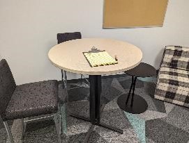 Table, Meeting, Round/Square, White, 36" x 36" x 42"