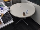 Table, Meeting, Round/Square, White, 35x29