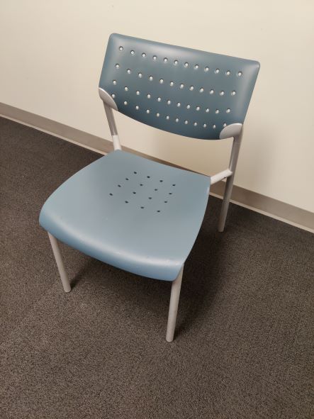 Blue/Silver Conference Chair