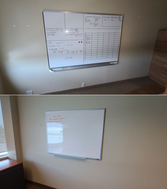 Whiteboards - various sizes