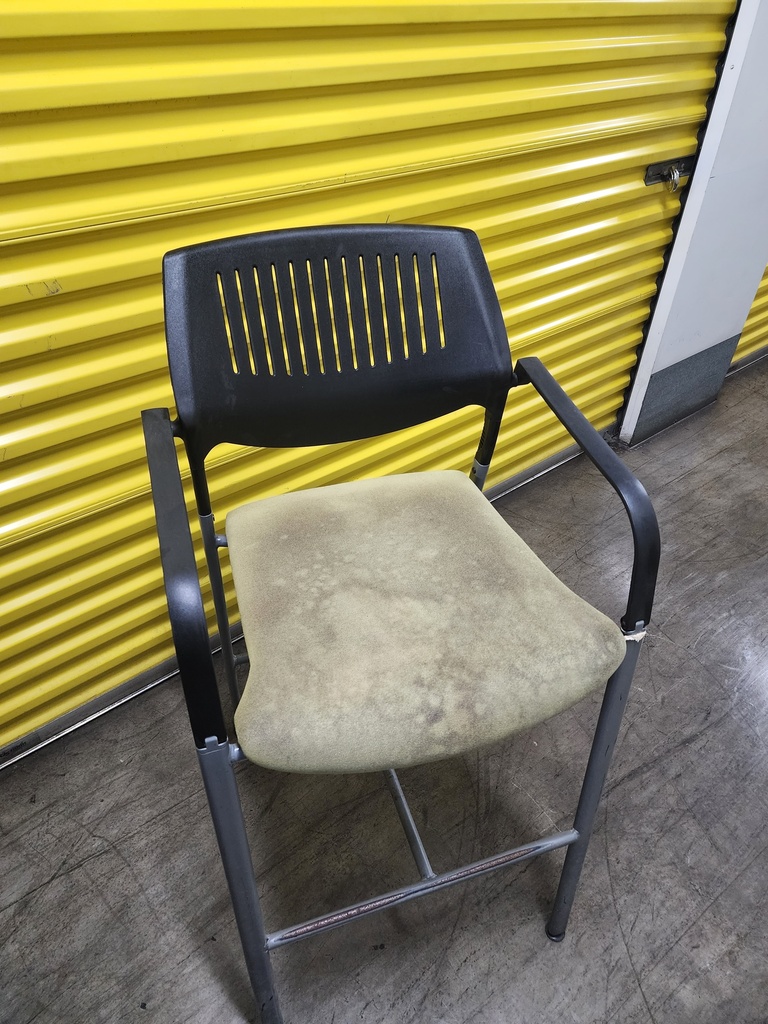 Tall (green fabric seat) chair
