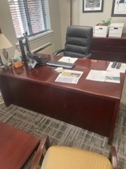 free standing wood desks 36” x 72”