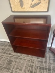 wood bookcase