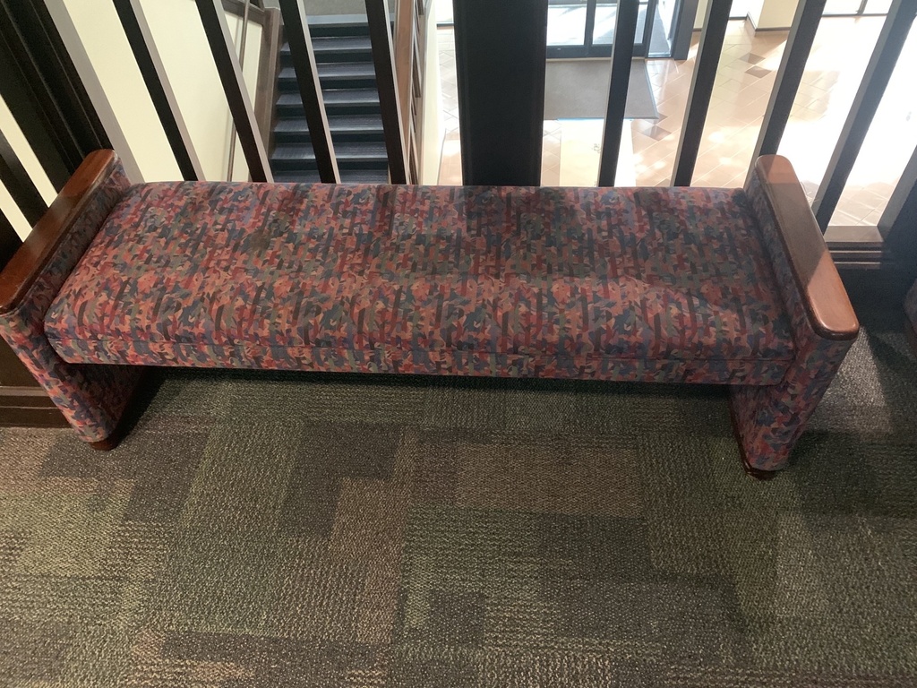 lobby bench - multi-colored