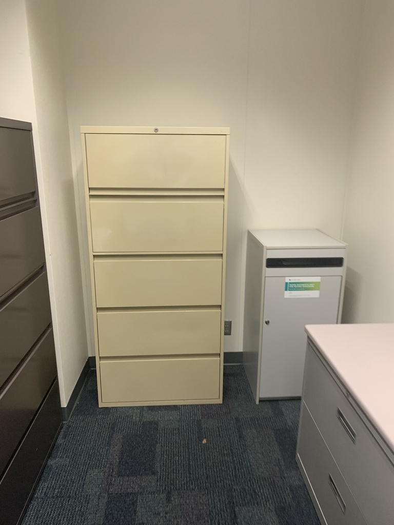 file cabinet 5 drawer lateral - yellow