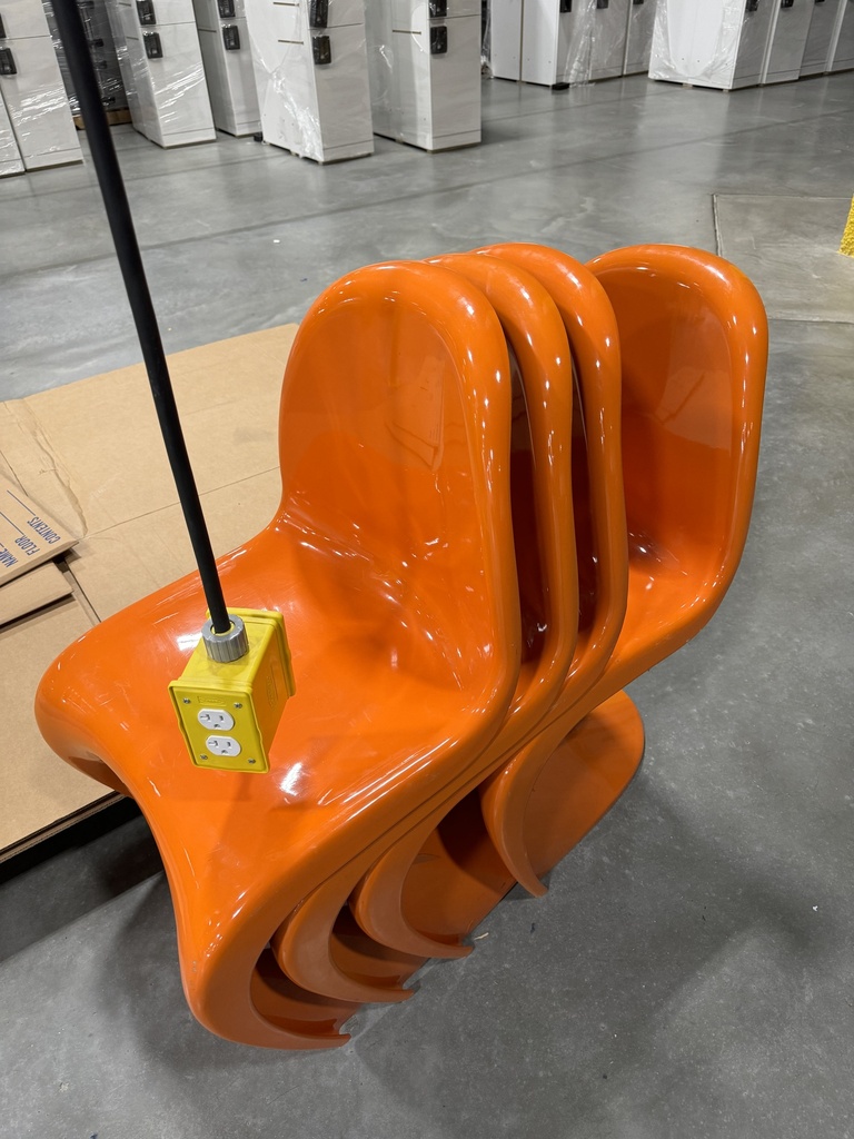 Orange Decorative Armchair