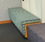 Bench - green multi/plywood (71x17x19)