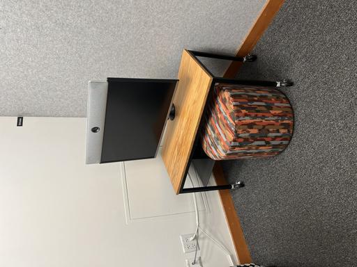 Ottoman - orange/blue/black multi (17x17x17)