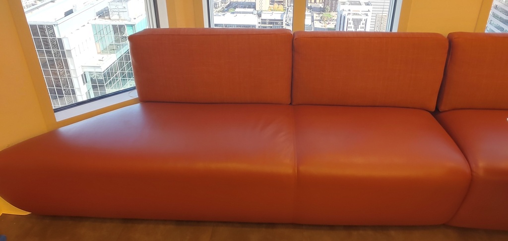 Orange Angle Soft Seating - Left