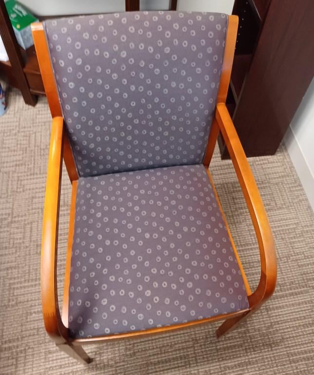 Guest Gray Circles Chair