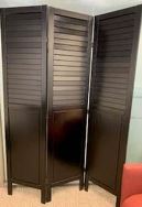 Black Collapsible Room Divider/Privacy Panel